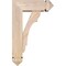 Ekena Millwork Olympic Arts and Crafts Smooth Bracket w/ Offset Brace, Douglas Fir, 5 1/2"W x 14"D x 22"H BKT0604X14X22OLY03SDF - alternate 3